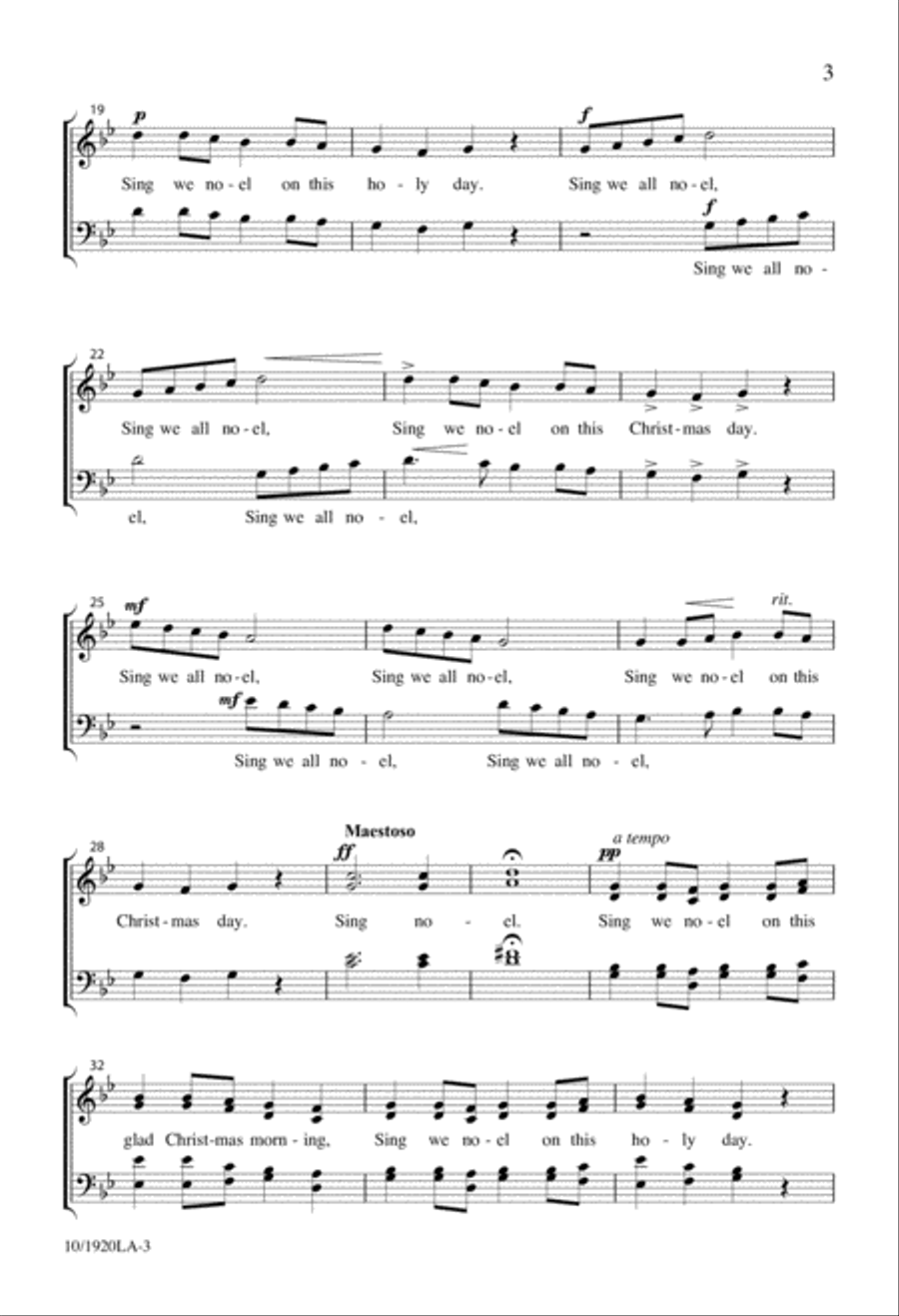 Sing We Noel Sing We Noel 4-Part scores gallery preview page 3