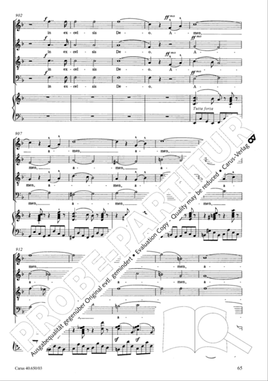 Petite Messe solennelle 4-Part scores gallery preview page 68