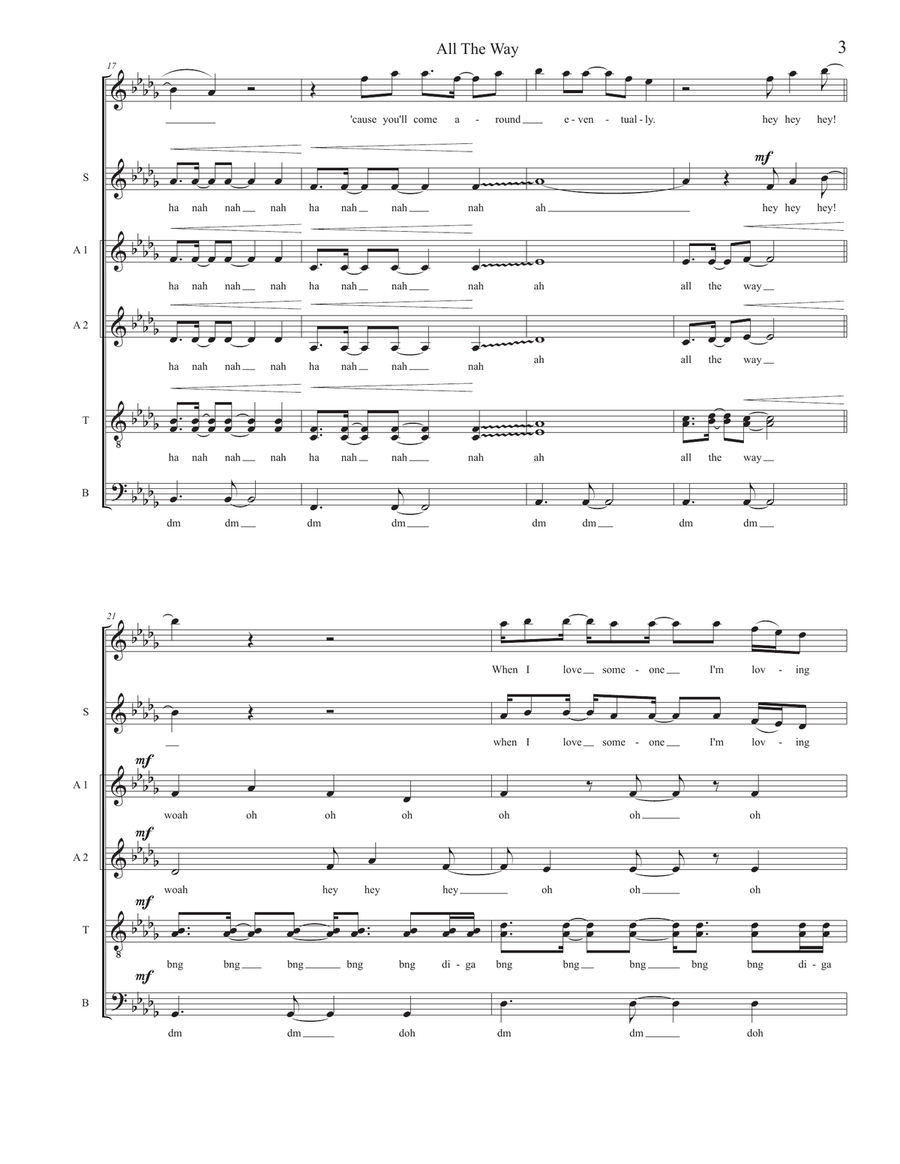 All The Way 4-Part scores gallery preview page 3