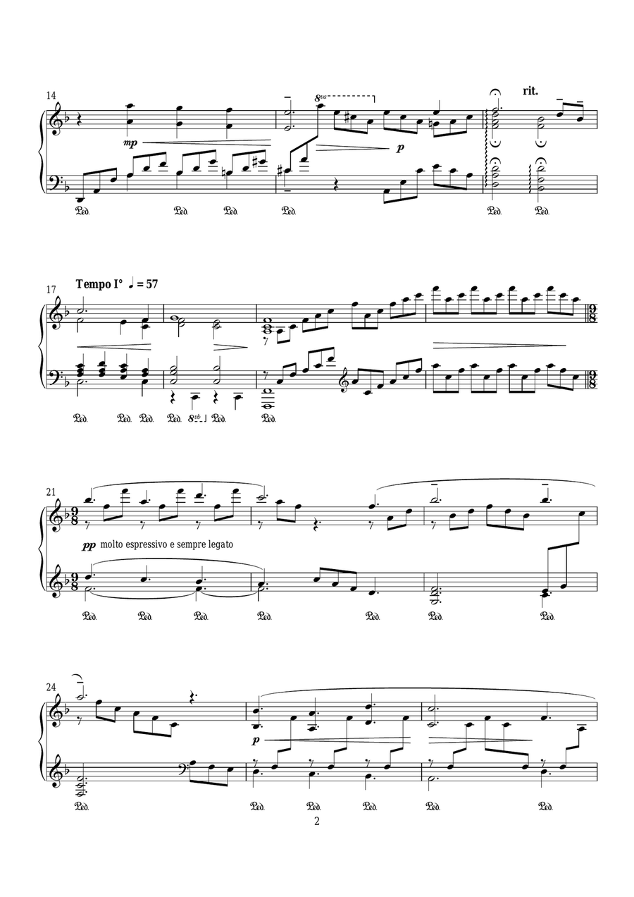 The Lord's Prayer The Lord's Prayer Piano Solo scores gallery preview page 2