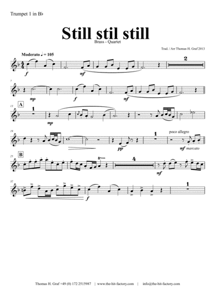 Still Still Still - Christmas song - Brass Quartet image number null