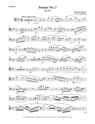 Sonata No 1, Op. 120 for Trombone and Piano