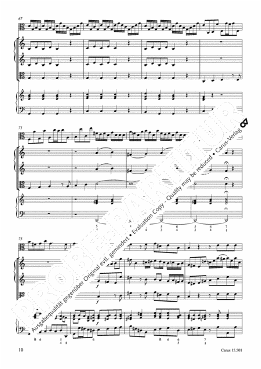 Concerto in C major Violin scores gallery preview page 13