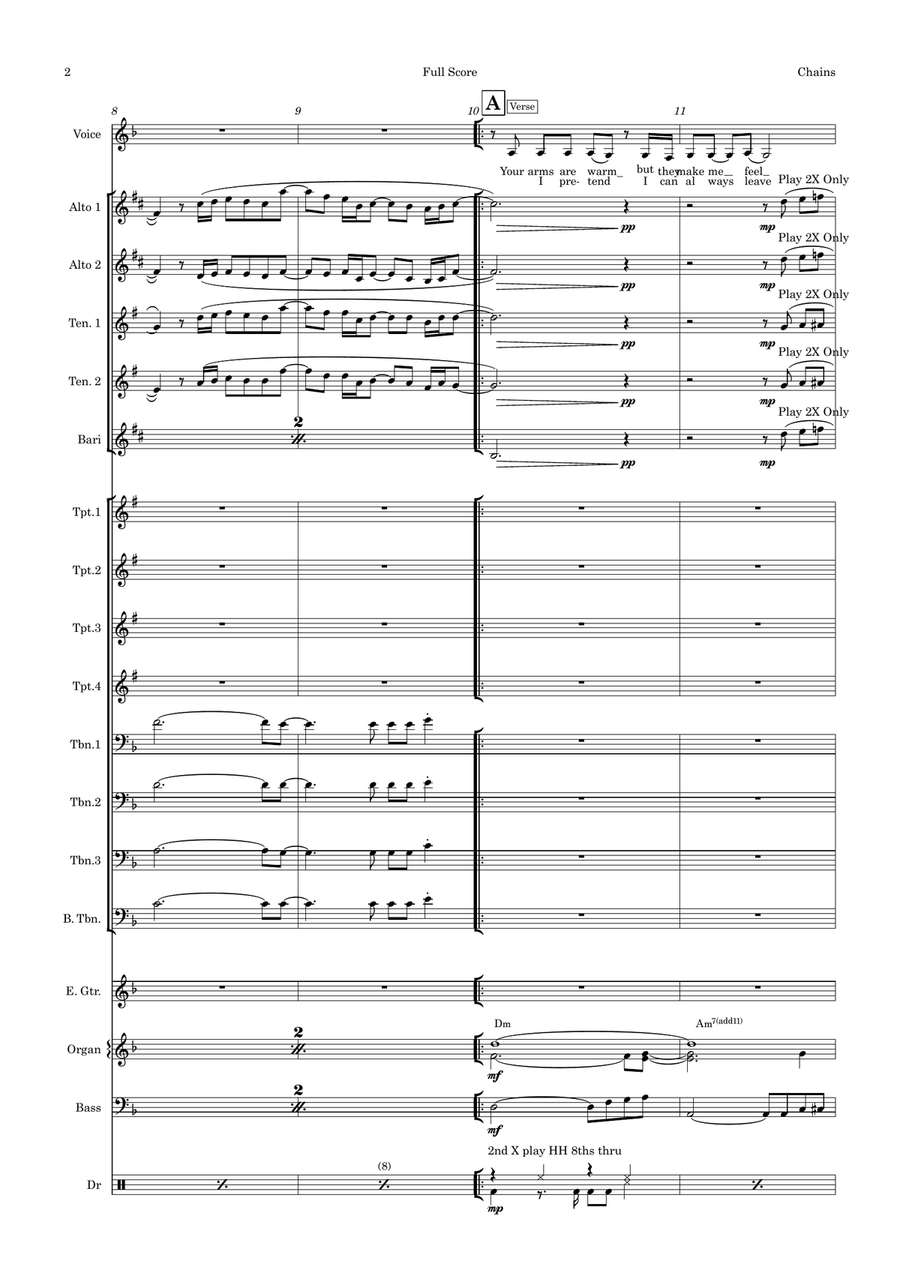 Chains Jazz Ensemble scores gallery preview page 2