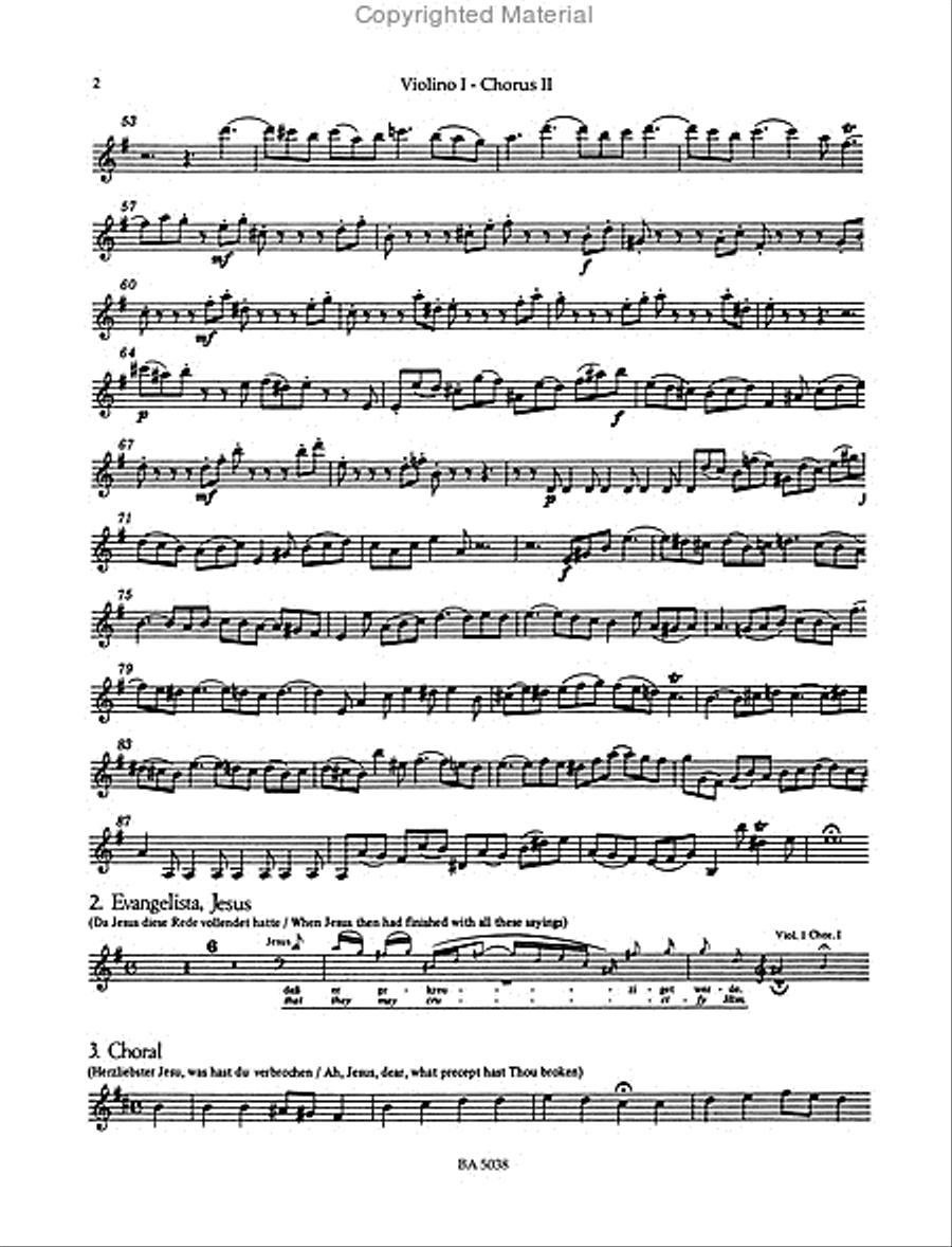 Matthaus-Passion BWV 244 Matthaus-Passion BWV 244 Choir scores gallery preview page 3