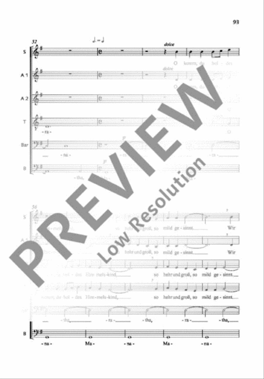 O komm, o komm, Immanuel Mixed Choir scores gallery preview page 7