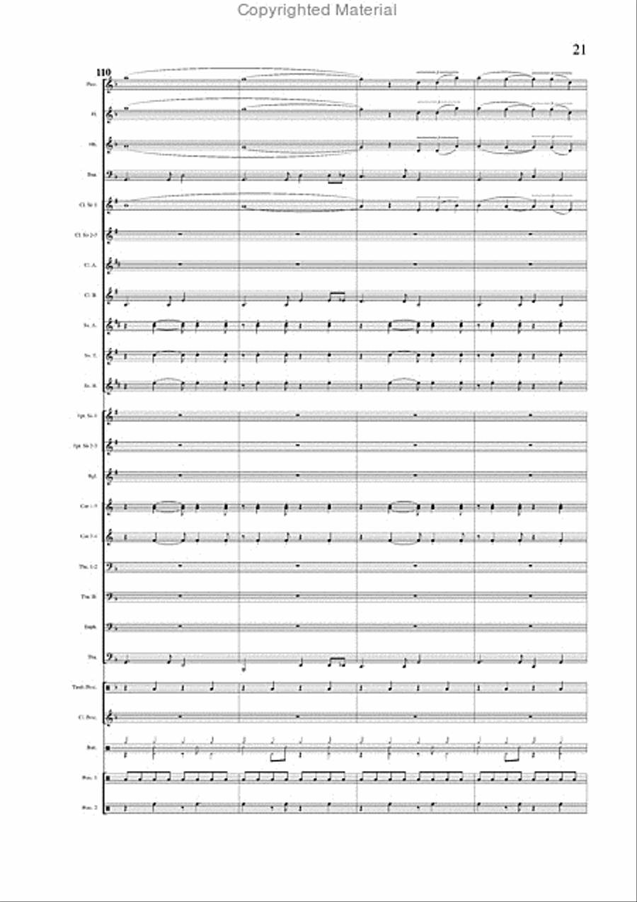 Salvador Medley Concert Band scores gallery preview page 14