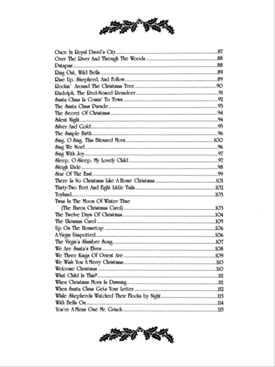 New Christmas Fake Book - C Edition Voice scores gallery preview page 5