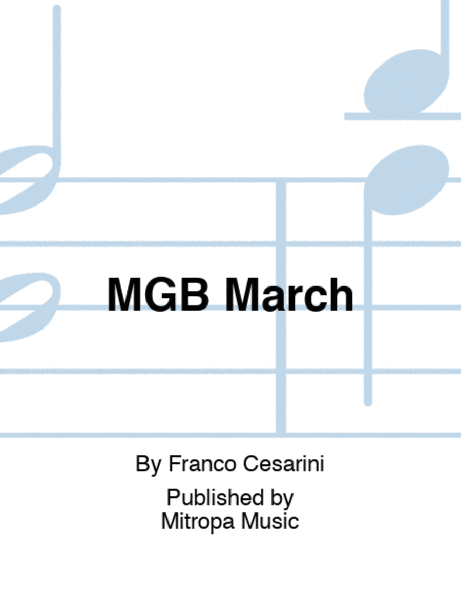 MGB March Concert Band scores gallery preview page 1