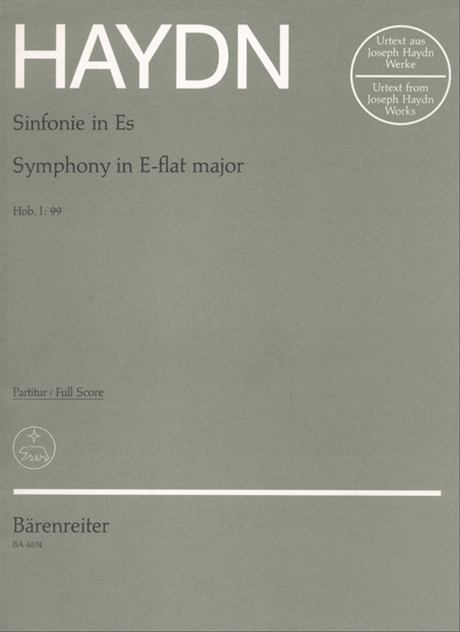 Londoner Symphony, No. 7 E flat major Hob.I:99 Orchestra scores gallery preview page 1
