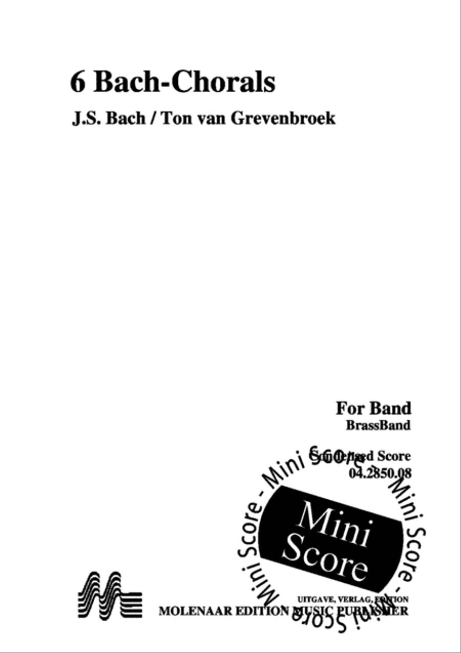 6 Bach Chorals Mixed Choir scores gallery preview page 3