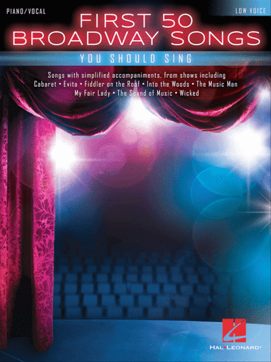 First 50 Broadway Songs You Should Sing Voice scores gallery preview page 1