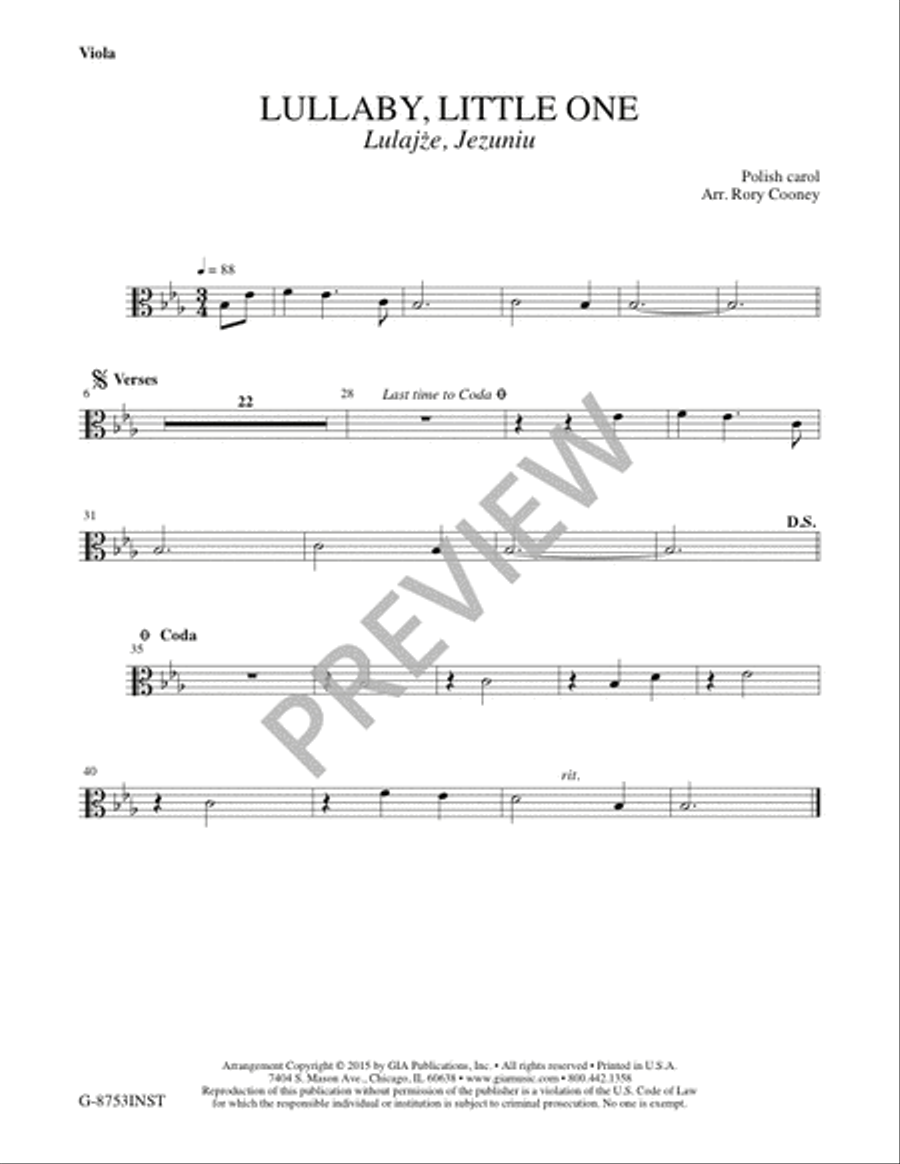 Lullaby, Little One - Instrument edition Flute scores gallery preview page 4