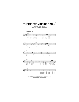 Book cover for Theme From Spider-Man