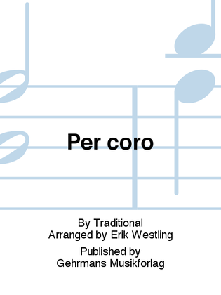 Book cover for Per coro
