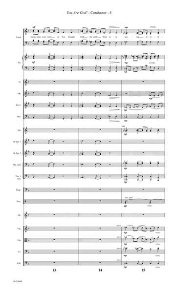 You Are God! - Orchestral Score and Parts