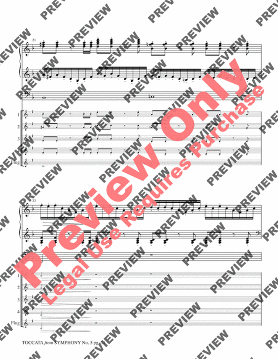 Toccata (from Symphony No. 5) Small Ensemble scores gallery preview page 13