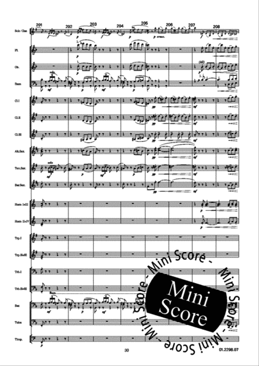 Adagio e Tarantella Concert Band scores gallery preview page 34
