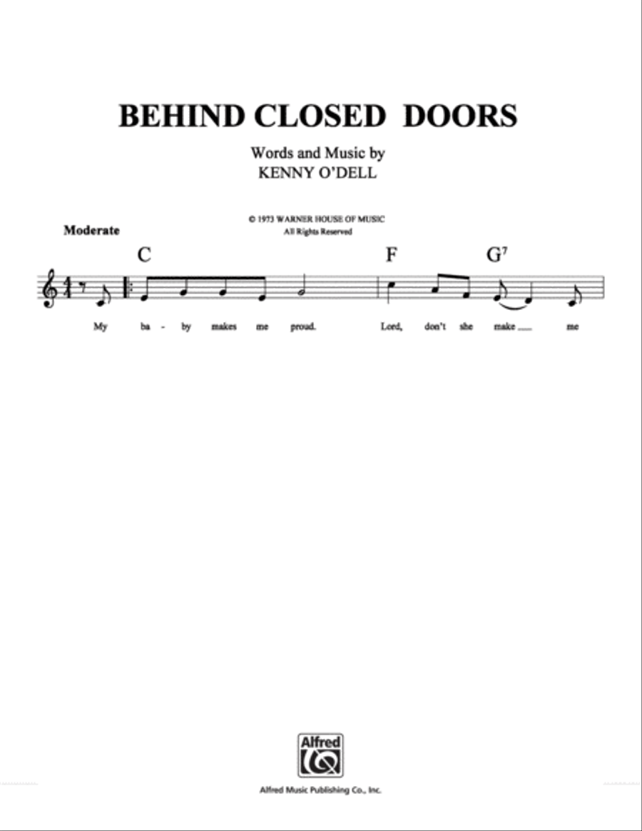 Behind Closed Doors School and Community scores gallery preview page 1