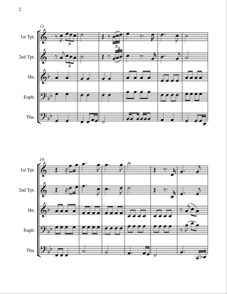 Christmas Time Brass Ensemble scores gallery preview page 5