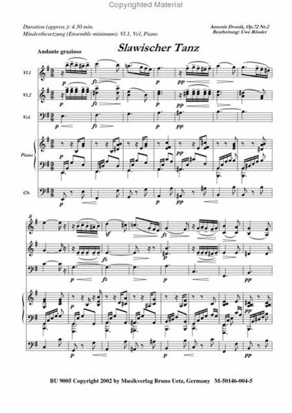 Slawischer Tanz No. 2, Op.72