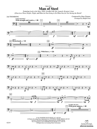 Man of Steel, Suite from: 2nd Trombone