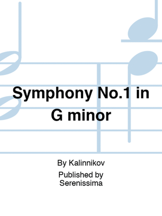 Book cover for Symphony No.1 in G minor