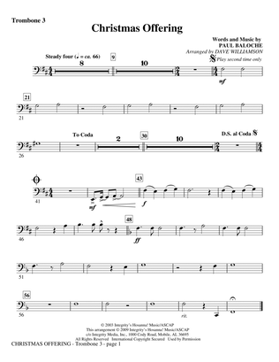 Christmas Offering - Trombone 3