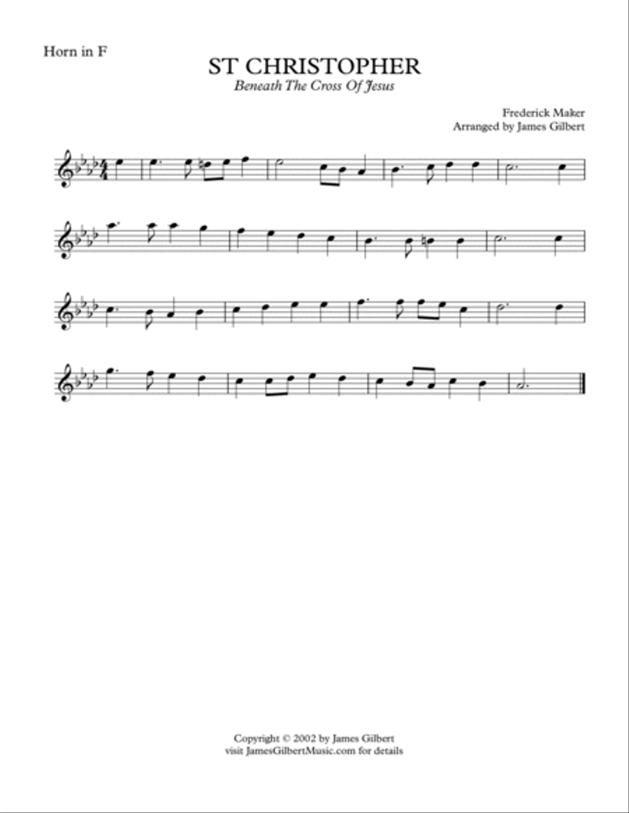 ST CHRISTOPHER (Beneath The Cross Of Jesus) Small Ensemble scores gallery preview page 6