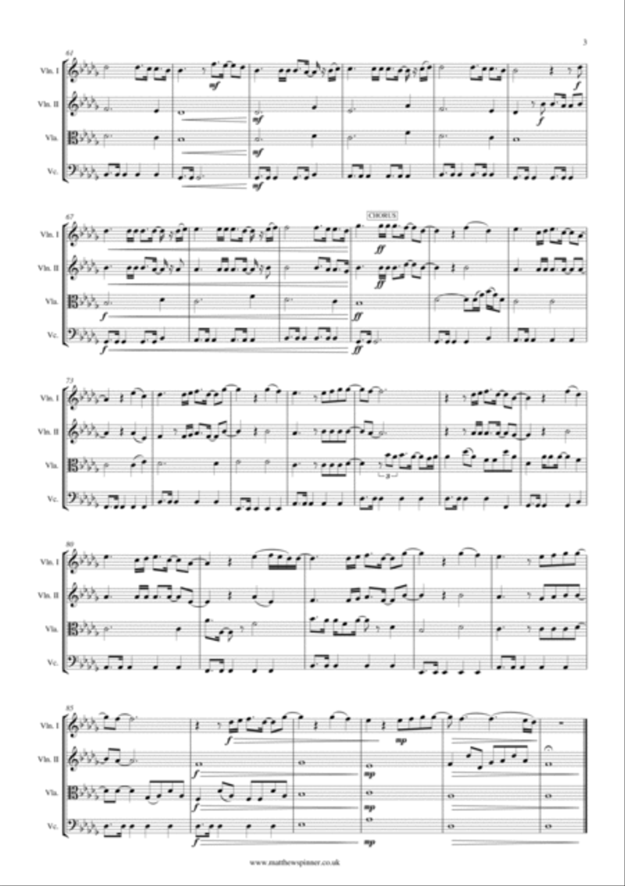 Holy Forever String Quartet scores gallery preview page 5