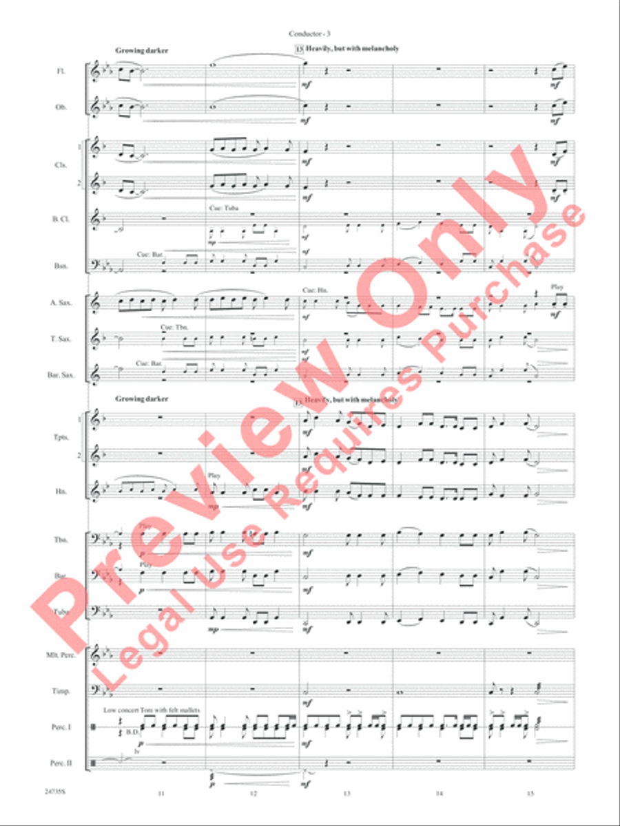 River Valley Legacy (I. River Echoes, II. Railroads, III. Machines, IV. Traditions) Concert Band scores gallery preview page 6