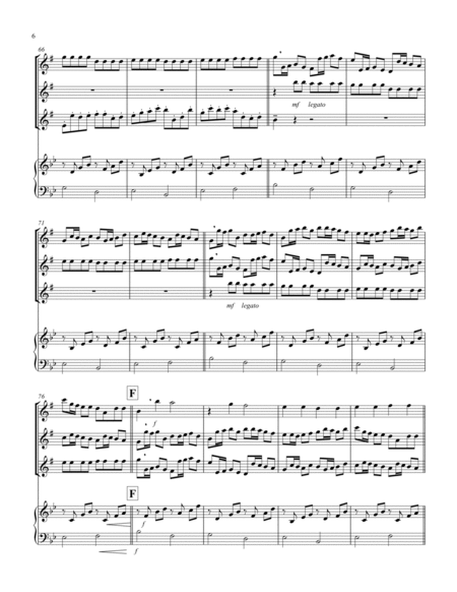 Canon (Pachelbel) (Bb) (Alto Saxophone Trio, Keyboard)