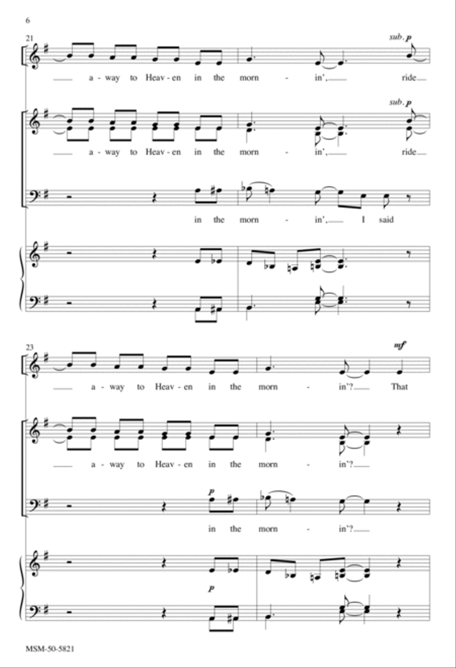 If I Got My Ticket 3-Part scores gallery preview page 6
