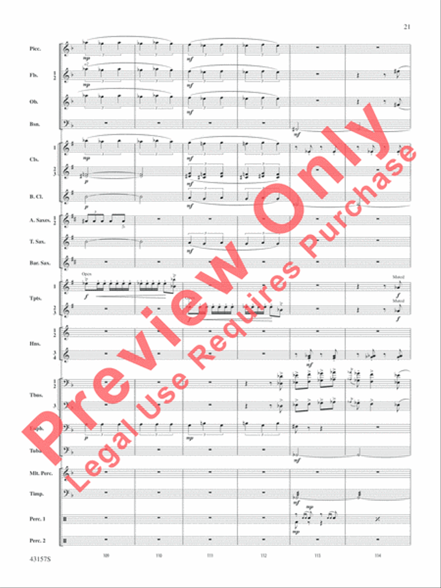 Gershwin by George! Gershwin by George! Concert Band scores gallery preview page 22
