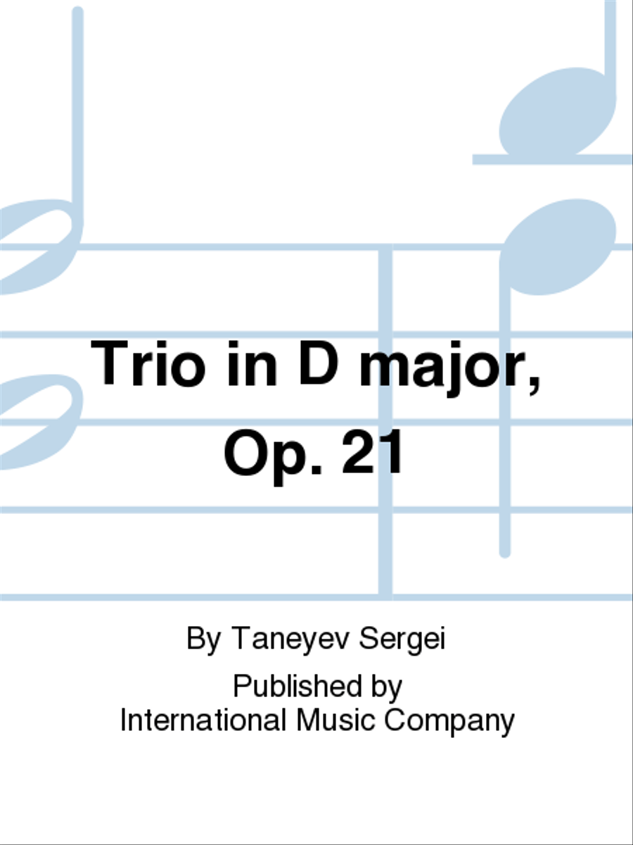 Trio in D major, Op. 21 Viola scores gallery preview page 1