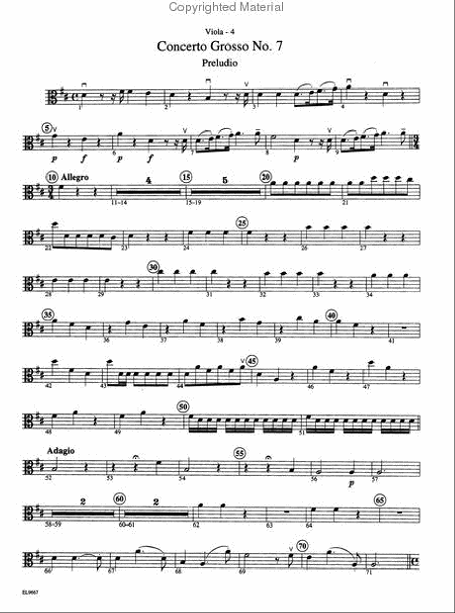 The Best of Arcangelo Corelli (Concerti Grossi for String Orchestra or String Quartet) String Orchestra scores gallery preview page 3