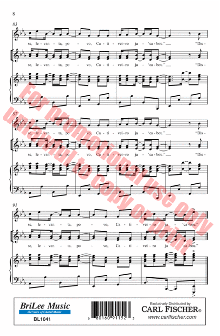 Cangoma Choir scores gallery preview page 9