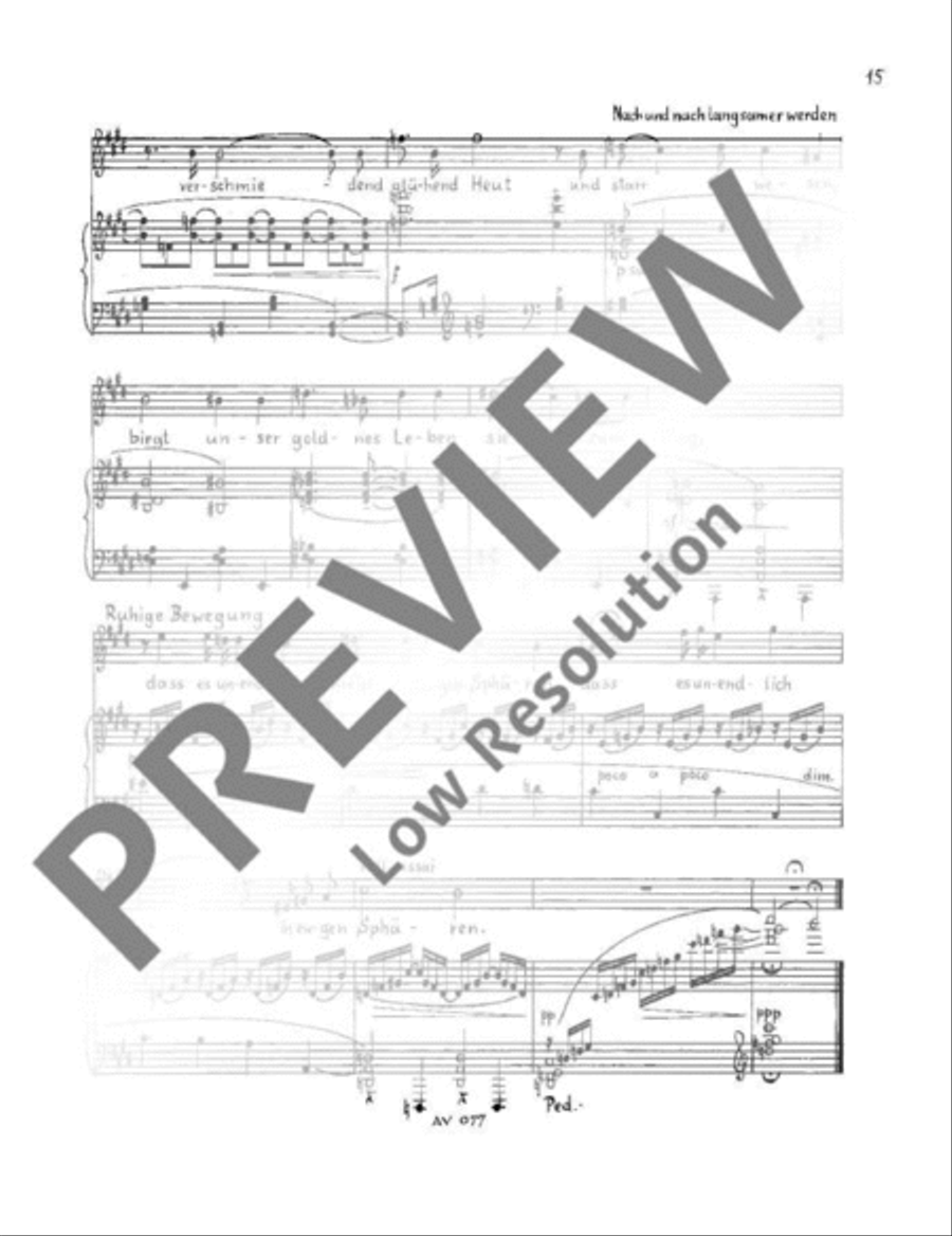 Letzter Ricarda Huch-Zyklus Soprano Voice scores gallery preview page 18