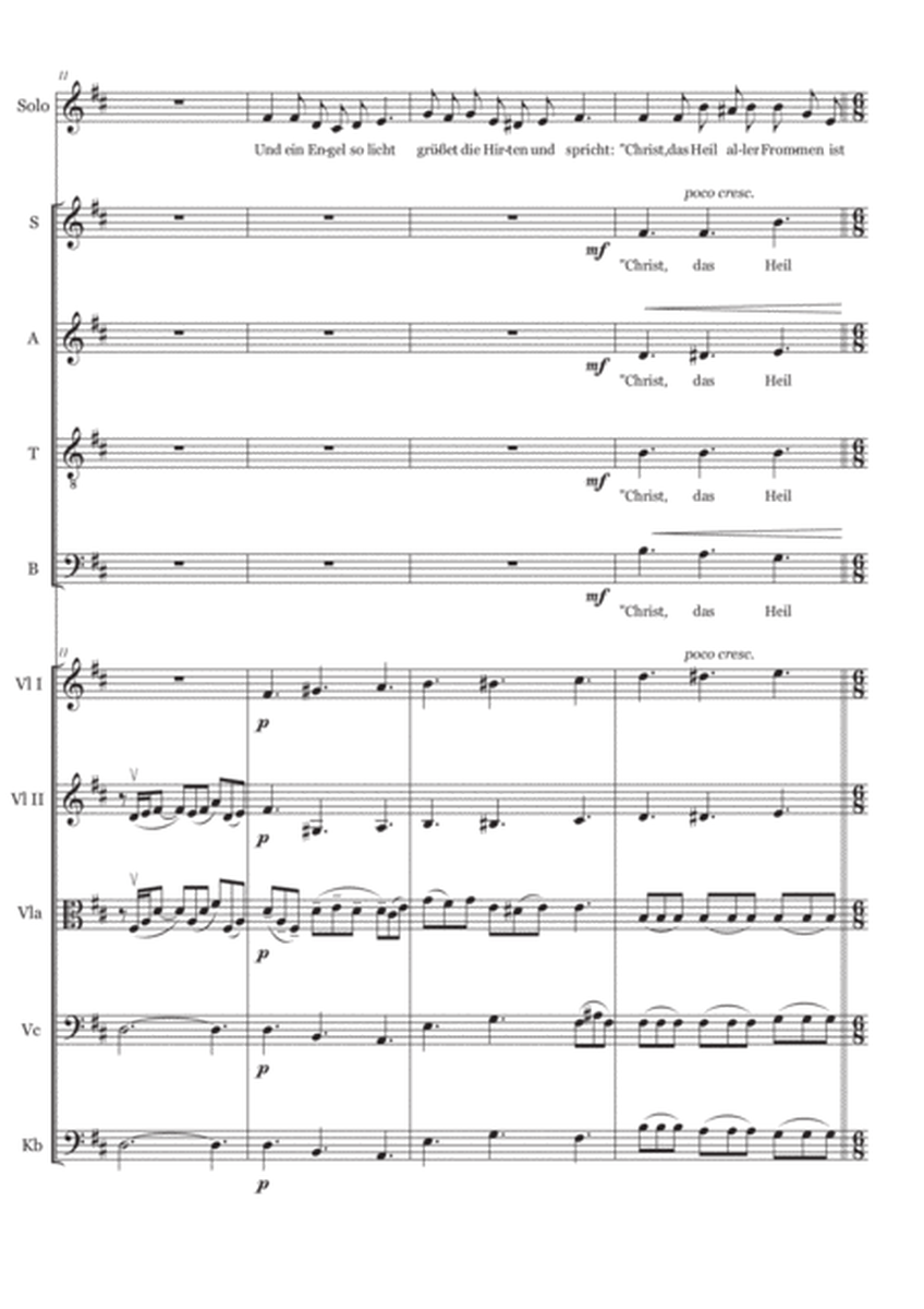 Peter Cornelius Weihnachtslieder - 2. Die Hirten - Score Only image number null