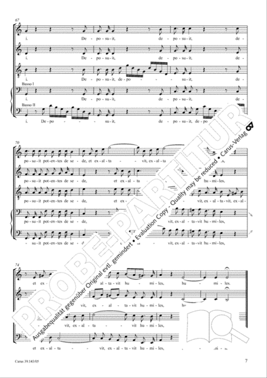 Magnificat in C major 4-Part scores gallery preview page 8