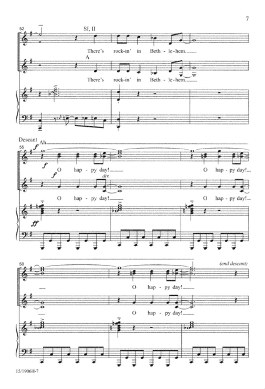 Rockin' in Bethlehem Rockin' in Bethlehem SSA scores gallery preview page 7
