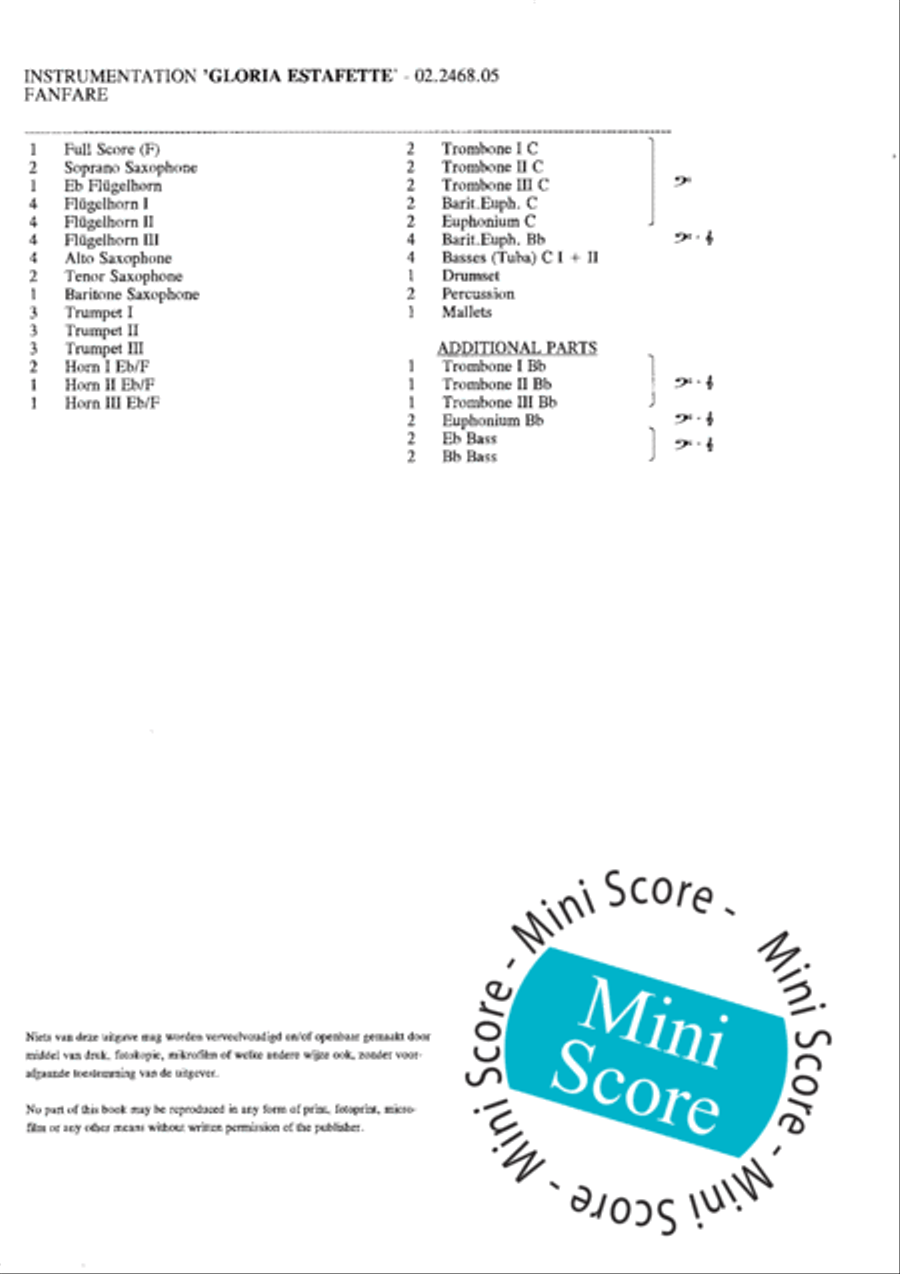 Gloria Estafette Gloria Estafette Big Band scores gallery preview page 4