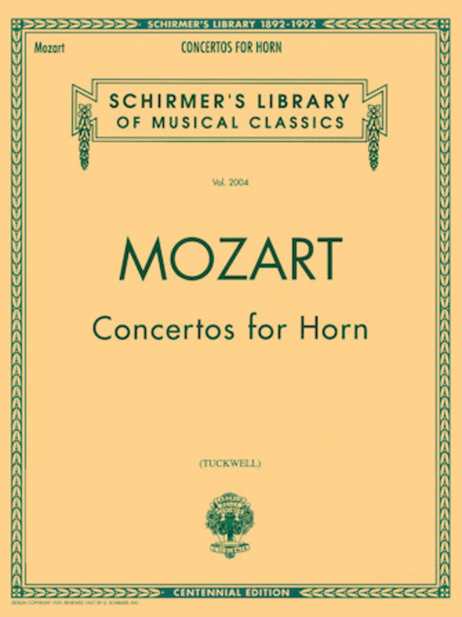 Concertos For Horn - French Horn/Piano