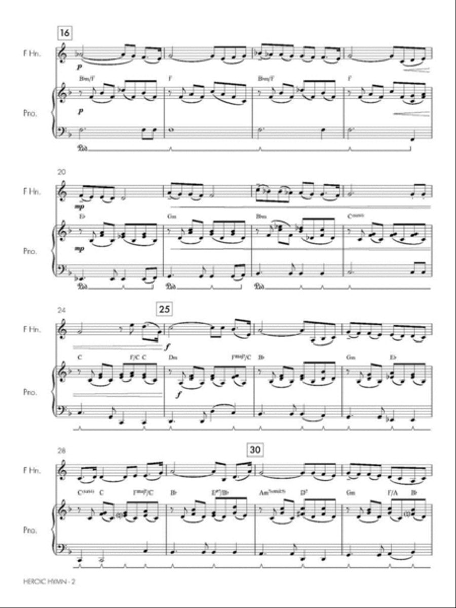 Heroic Hymn Horn scores gallery preview page 4