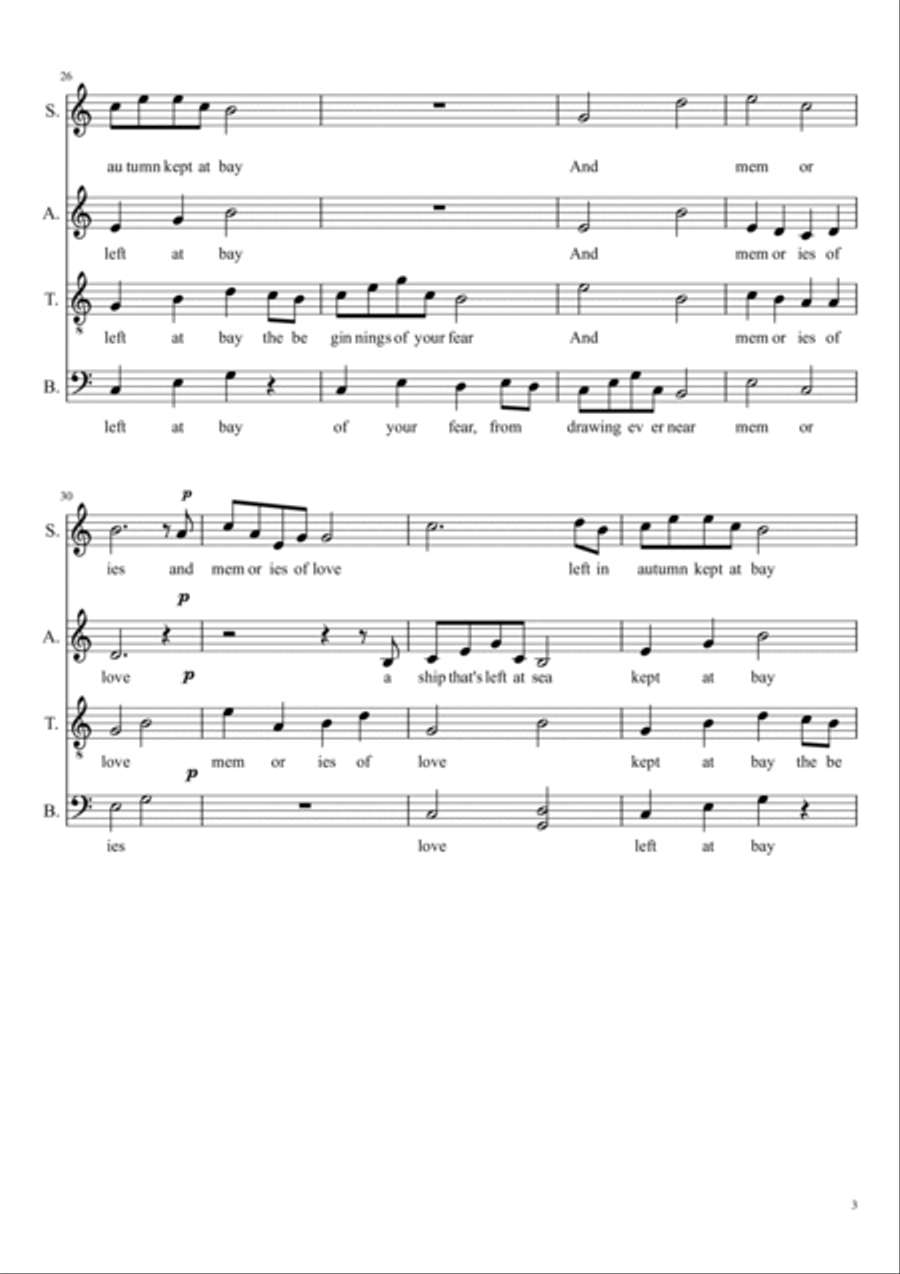Autumn Dusk 4-Part scores gallery preview page 3
