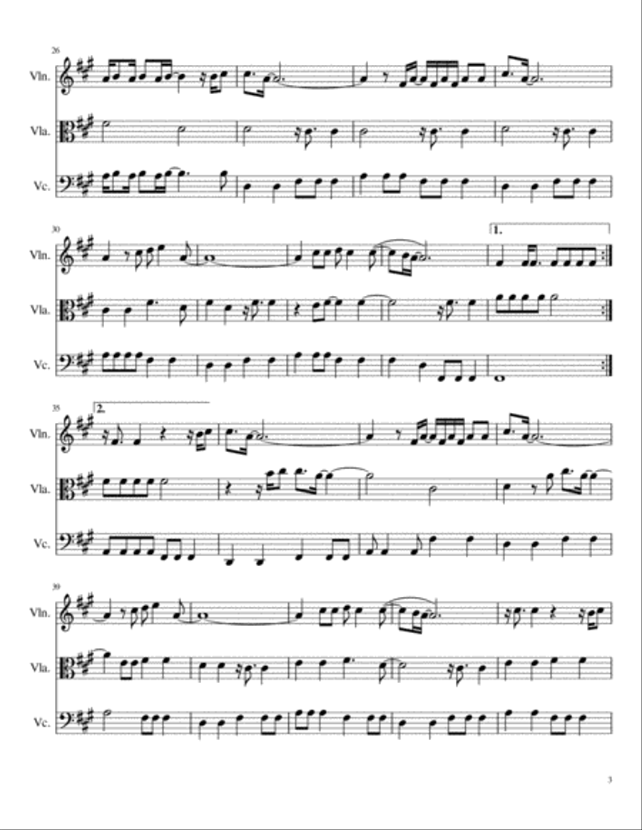 Wonderwall String Trio scores gallery preview page 3