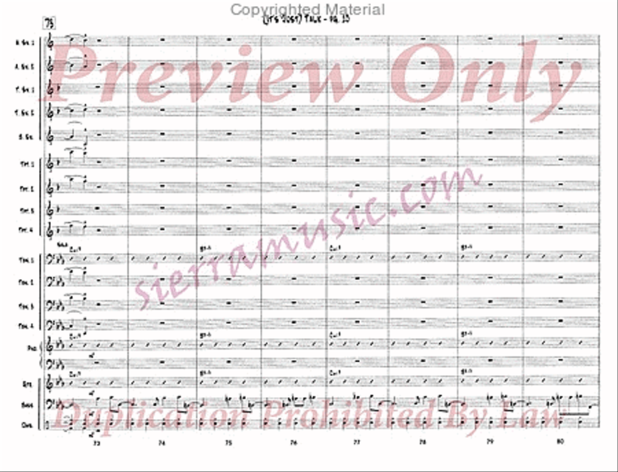 It's Just Talk Big Band scores gallery preview page 11