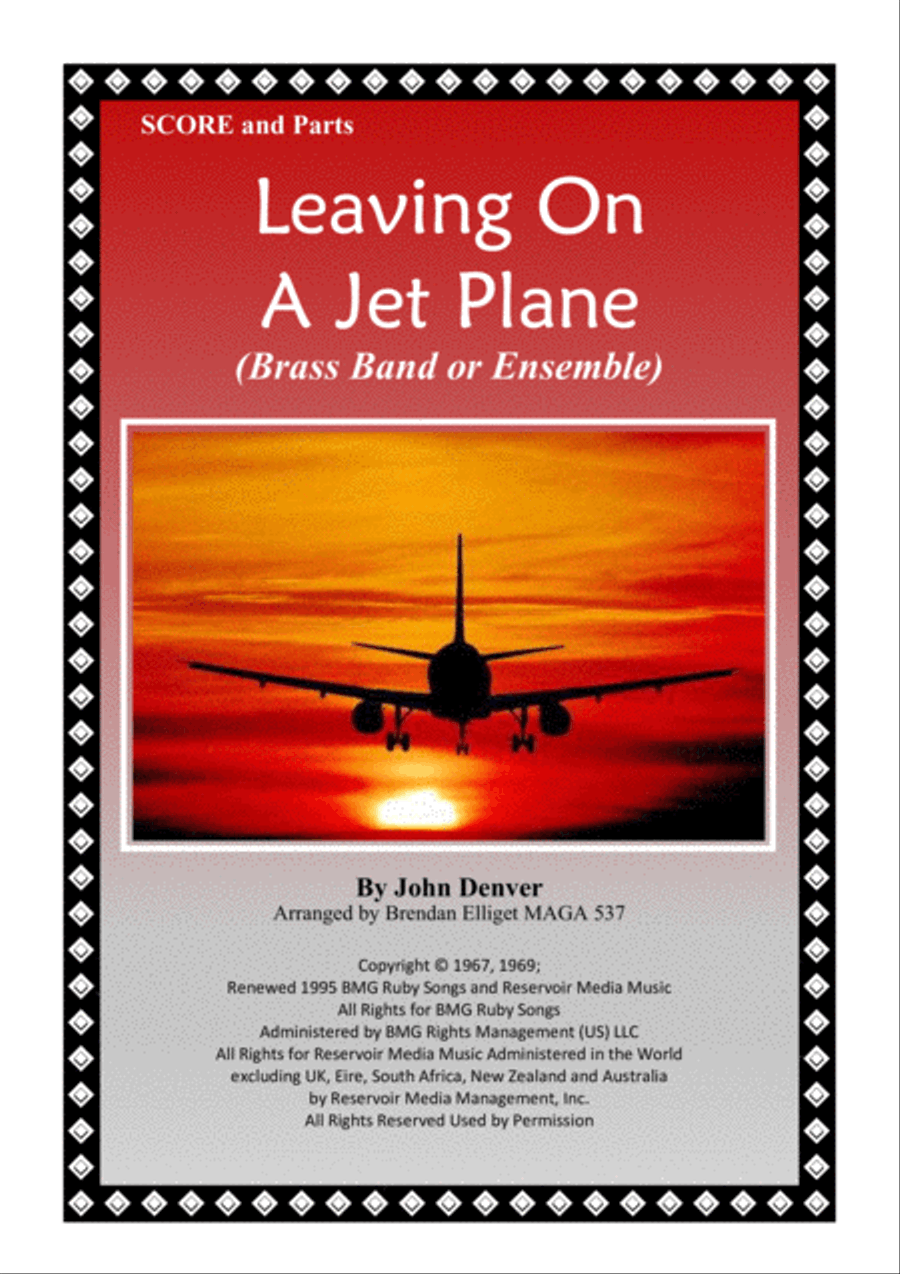 Leaving On A Jet Plane Brass Ensemble scores gallery preview page 1