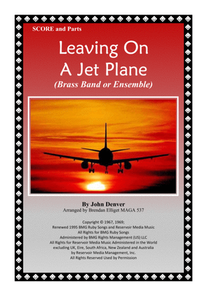 Book cover for Leaving On A Jet Plane