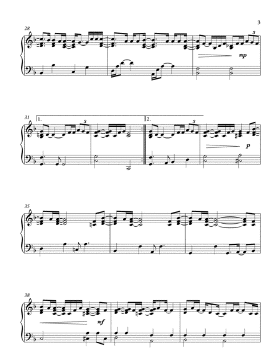 When We Were Young Piano Solo scores gallery preview page 3